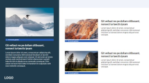 Active - Layout with Clock - digital signage template