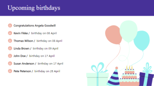 Birthday - Layout 10 - digital signage template