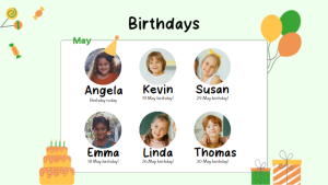 Birthday - Layout 4 - digital signage template