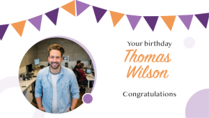 Birthday - Layout 8 - digital signage template