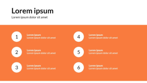 Bullet Points - With Clock 1 - digital signage template