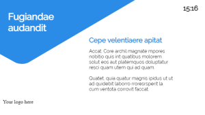 Bundle - Overview with Clock - digital signage template