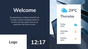 Bundle - Complete with Weather - digital signage template