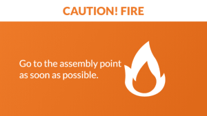 Calamity - Fire Alert - digital signage template