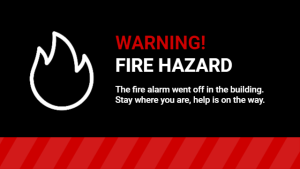 Calamity - Fire Hazard - digital signage template