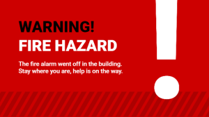 Calamity - Fire Warning - digital signage template