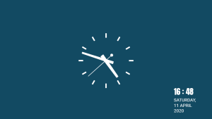 Clock - Variant 1 - digital signage template