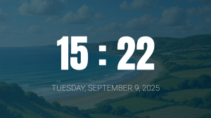 Clock - Variant 2 - digital signage template