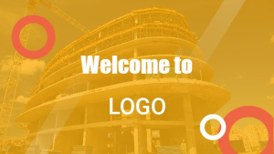 Construction - Information Board with Weather - digital signage template