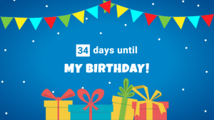 Countdown - Party - digital signage template