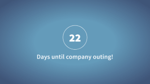 Countdown - Standard 1 - digital signage template