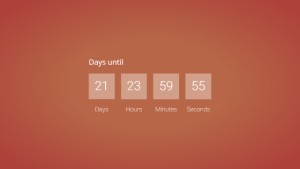 Countdown - Standard 2 - digital signage template