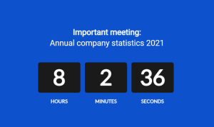 Countdown - Standard 3 - digital signage template