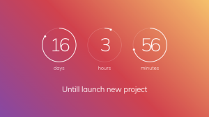Countdown - Standard 4 - digital signage template