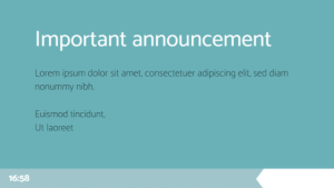 Dentist - Announcement - digital signage template