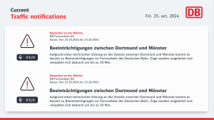 Deutsche Bahn - Travel Information Layout 2 - digital signage template