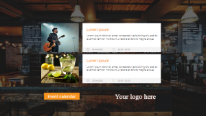 Event Calendar - Layout 2 - digital signage template
