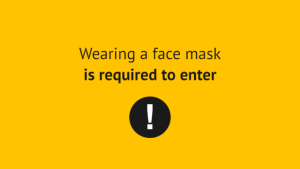 Face Mask Required - Layout 2 - digital signage template