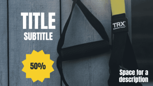 Fitness - Layout 4 - digital signage template