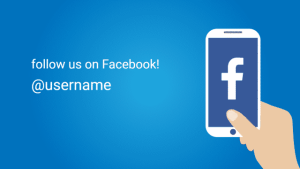 Follow Us - Facebook - digital signage template