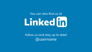 Follow Us - LinkedIn - digital signage template