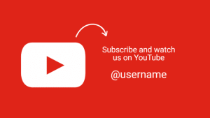 Follow Us - YouTube - digital signage template