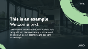 Generic - Paint Stroke Design - digital signage template