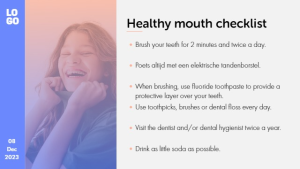 Healthcare - Bullet Points - digital signage template