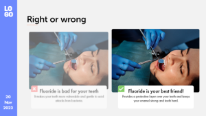 Healthcare - True or False Quiz - digital signage template