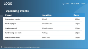High School - Layout 2 - digital signage template