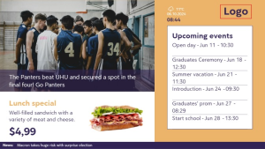 High School - Layout 7 - digital signage template