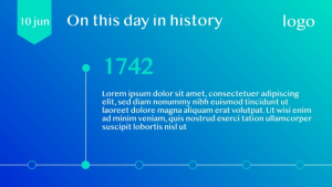 History - Layout 1 - digital signage template