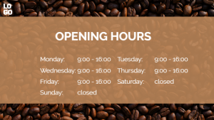 Hospitality & Food Service - Layout 11 - digital signage template