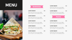 Hospitality & Food Service - Layout 18 - digital signage template