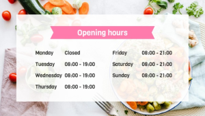 Hospitality & Food Service - Layout 22 - digital signage template