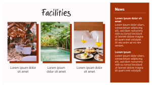 Hospitality - Layout 3 - digital signage template