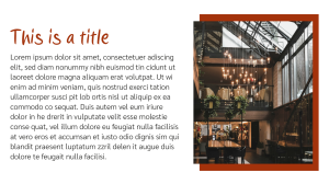 Hospitality - Layout 4 - digital signage template