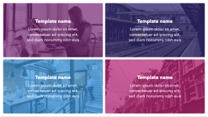 Interactive Block - Layout 1 - digital signage template