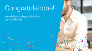 Internal - Birthday - Layout 1 - digital signage template