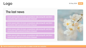 Internal Communication - Layout 32 - digital signage template