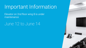 Internal - Information Layout 1 - digital signage template