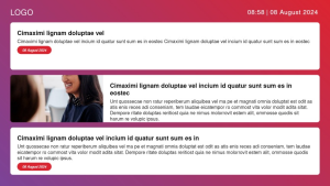 Internal News - Layout 2 - digital signage template