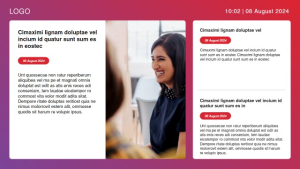 Internal News - Layout 3 - digital signage template