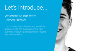 Internal - Staff Layout 1 - digital signage template