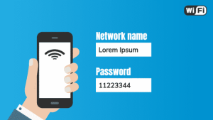 Internal - WiFi Information Layout 1 - digital signage template