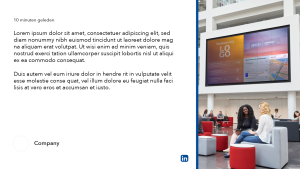 LinkedIn Feed - Layout 4 - digital signage template