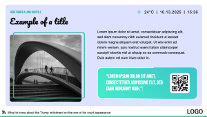 Mainline - Layout 1 - digital signage template