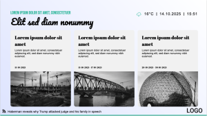 Mainline - Layout 5 - digital signage template