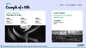 Mainline - Layout 9 - digital signage template