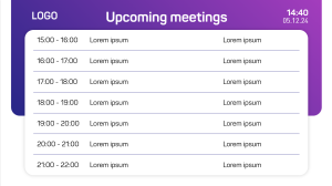 Meeting Room - Layout 2 - digital signage template
